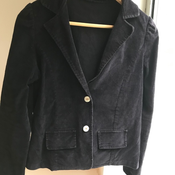 Navy Corduroy Blazer Jacket - Picture 1 of 4